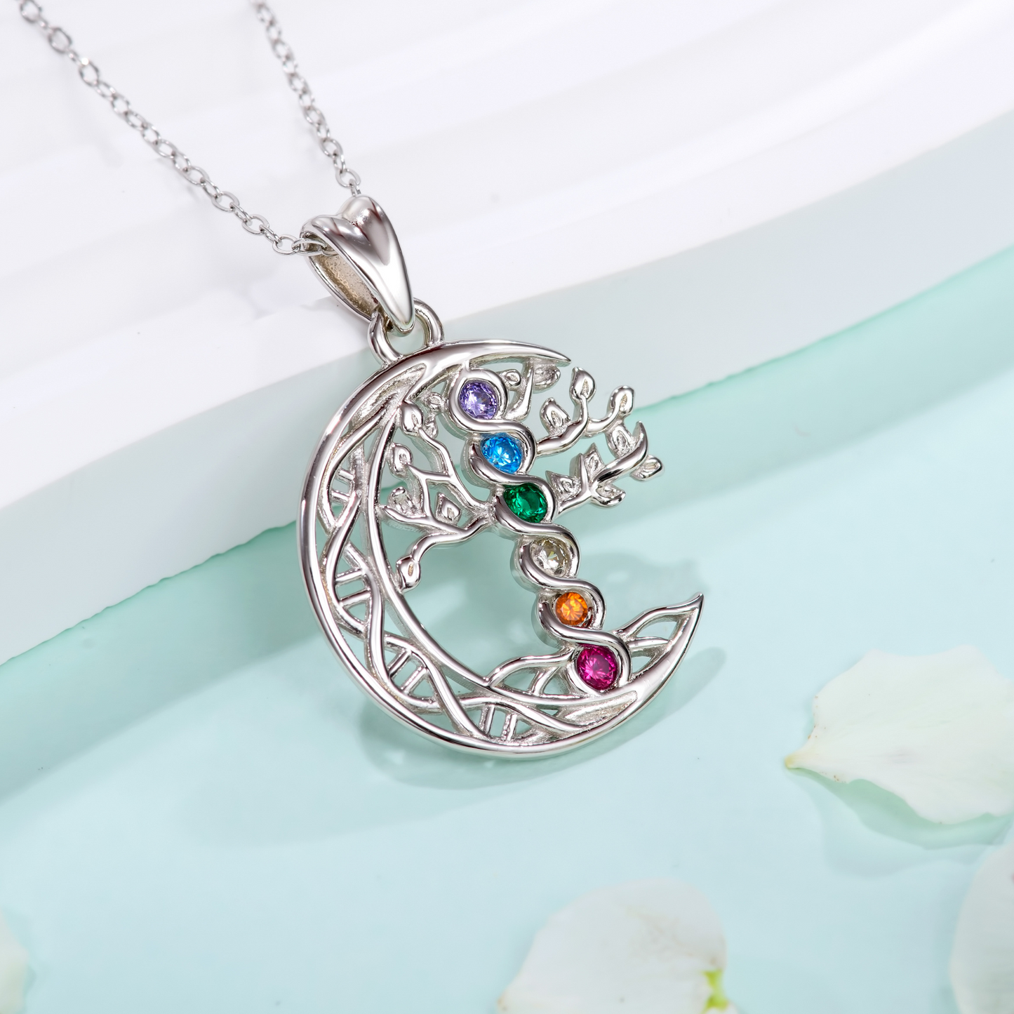 Tree of Life Moon and Birthstones