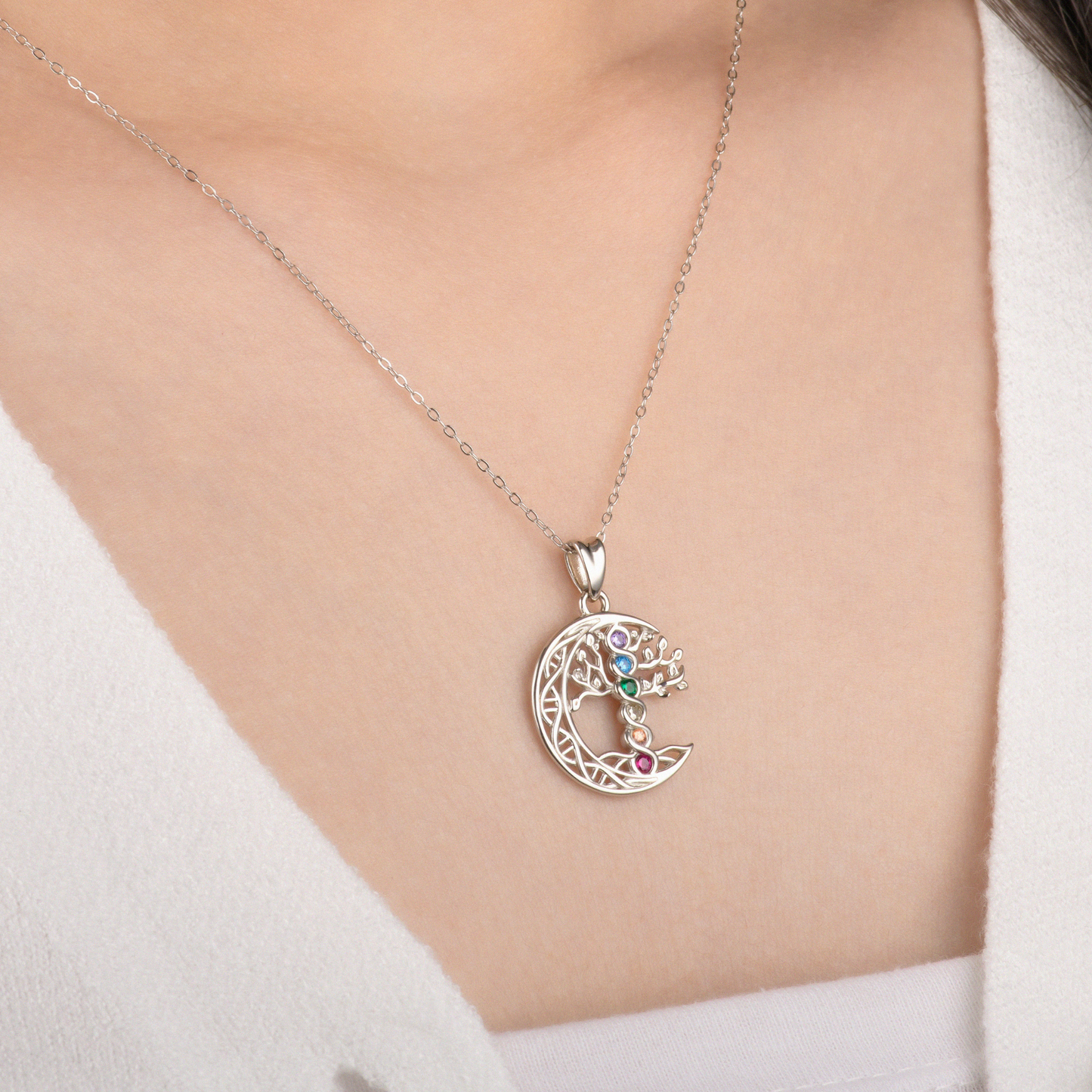 Tree of Life Moon and Birthstones