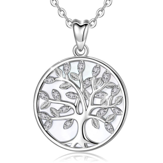 Mother of Pearl Tree of Life Necklace stunning gift