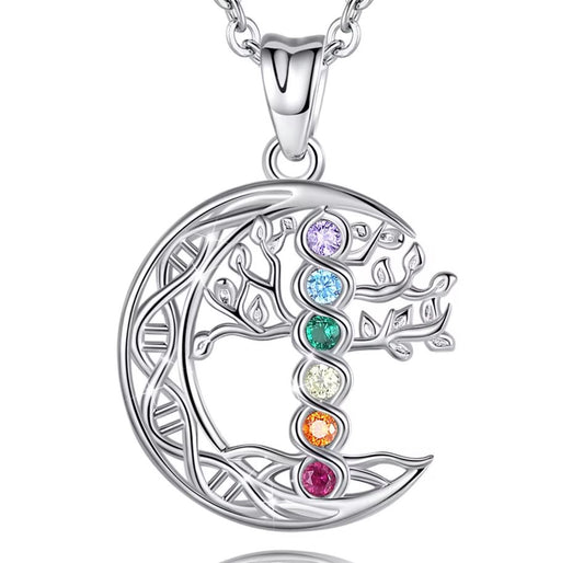 Tree of Life Moon and Birthstones